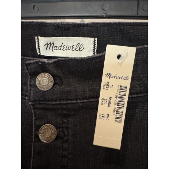 NWT Madewell Western Stovepipe Jean Black Wash Magic Pockets WOMEN plus RETRO 37 - Picture 2 of 7